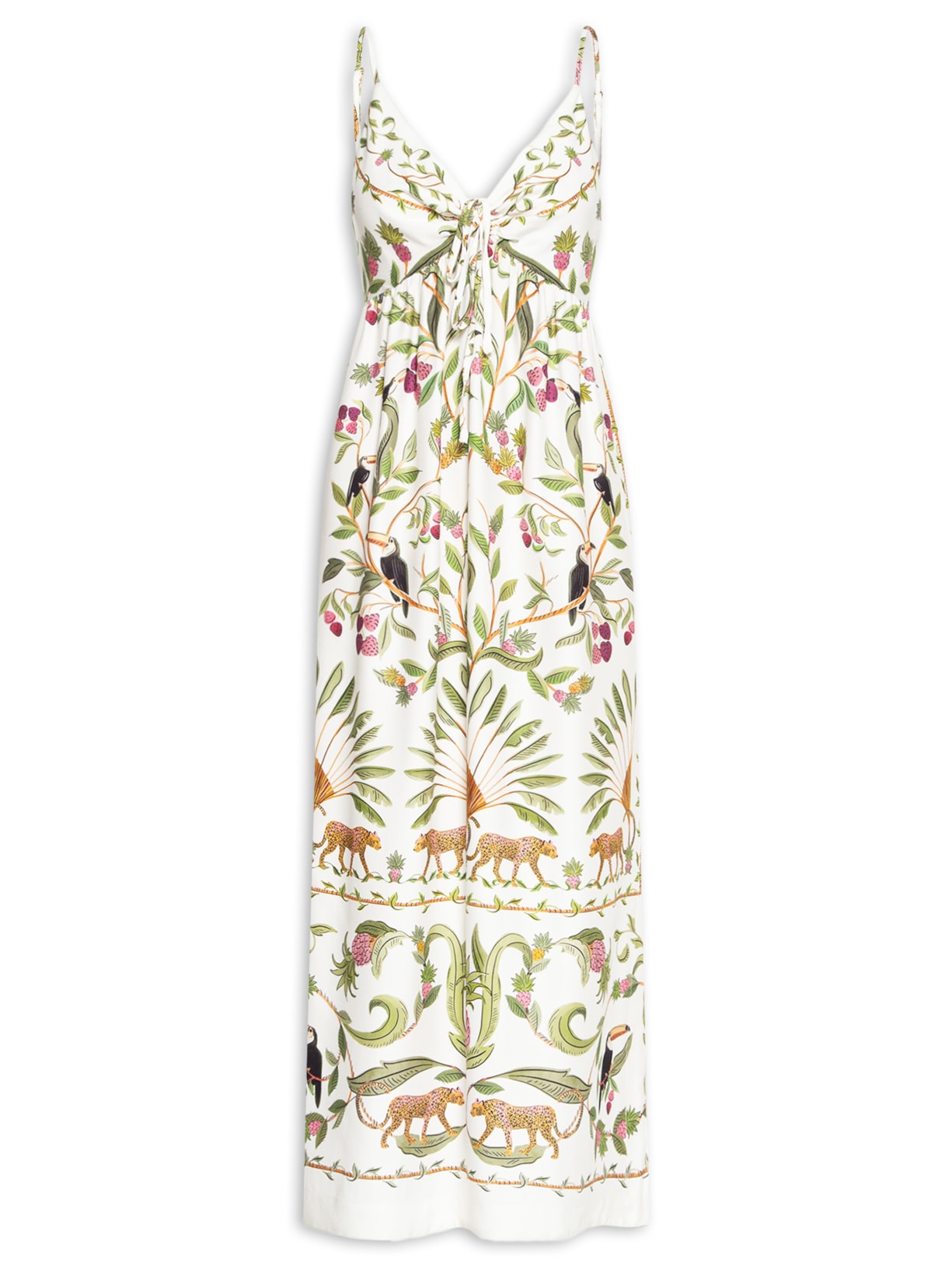 Vestido Cropped Floresta Doce - Branco