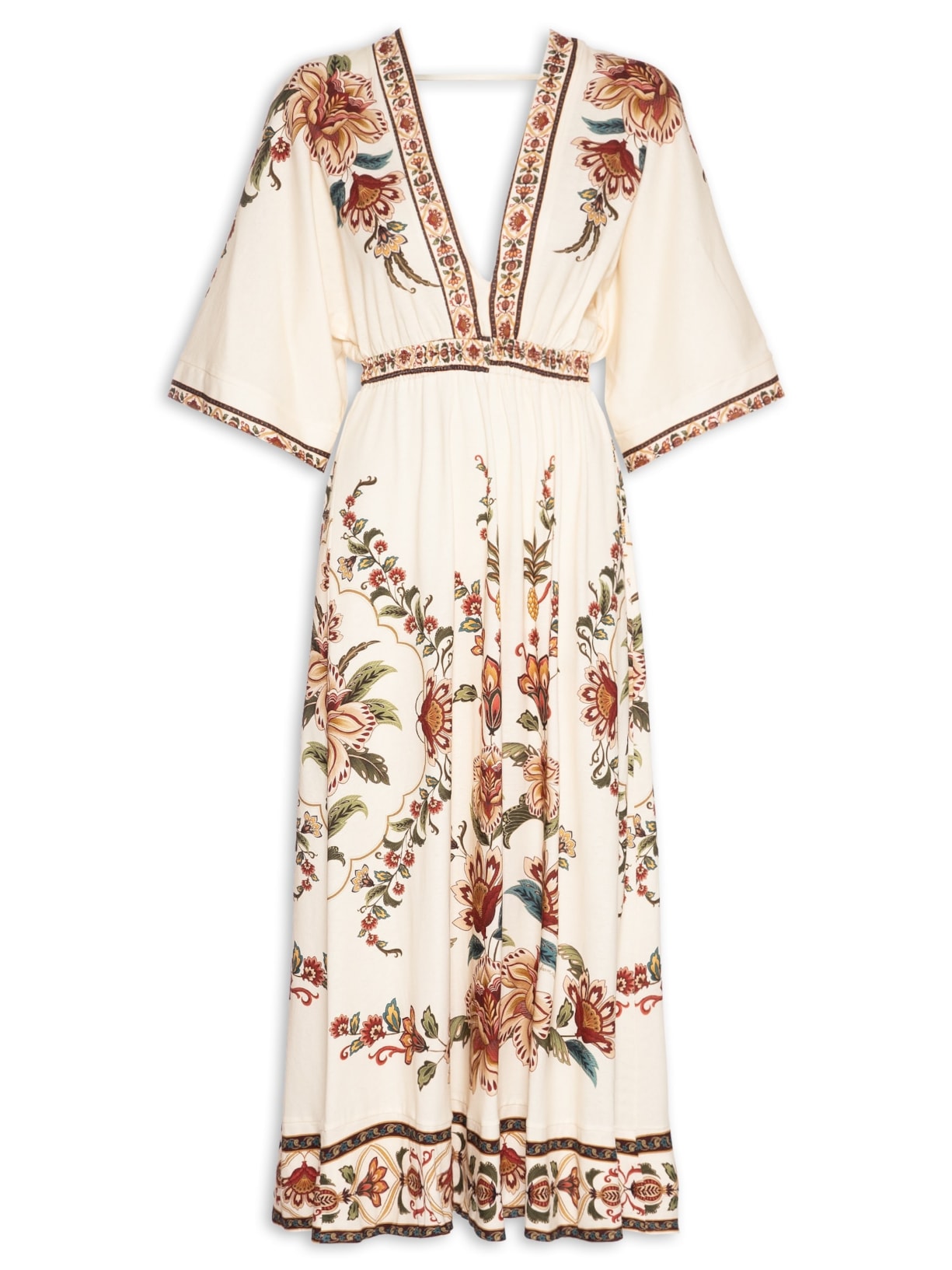 Vestido Cropped Jardim Majestoso - Off White