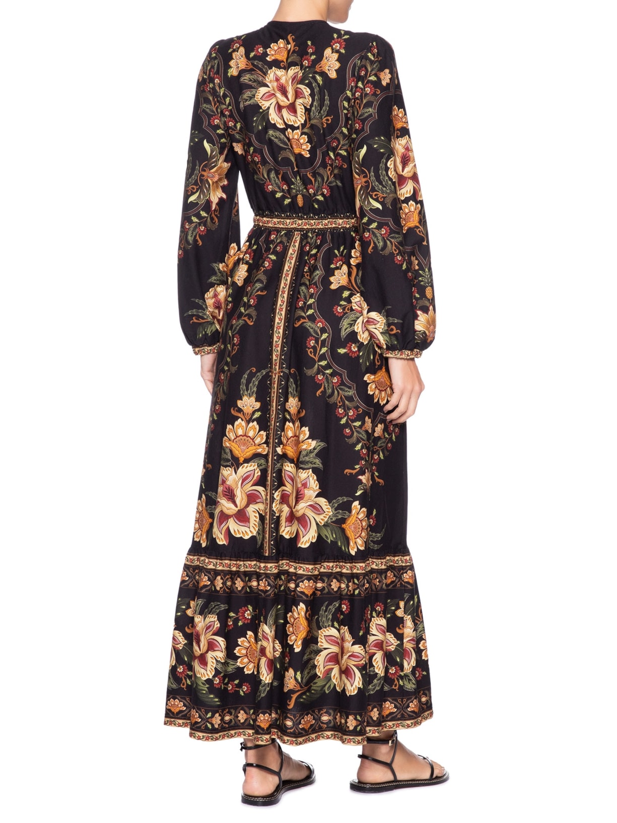 Vestido Cropped Jardim Majestoso – Preto Farm