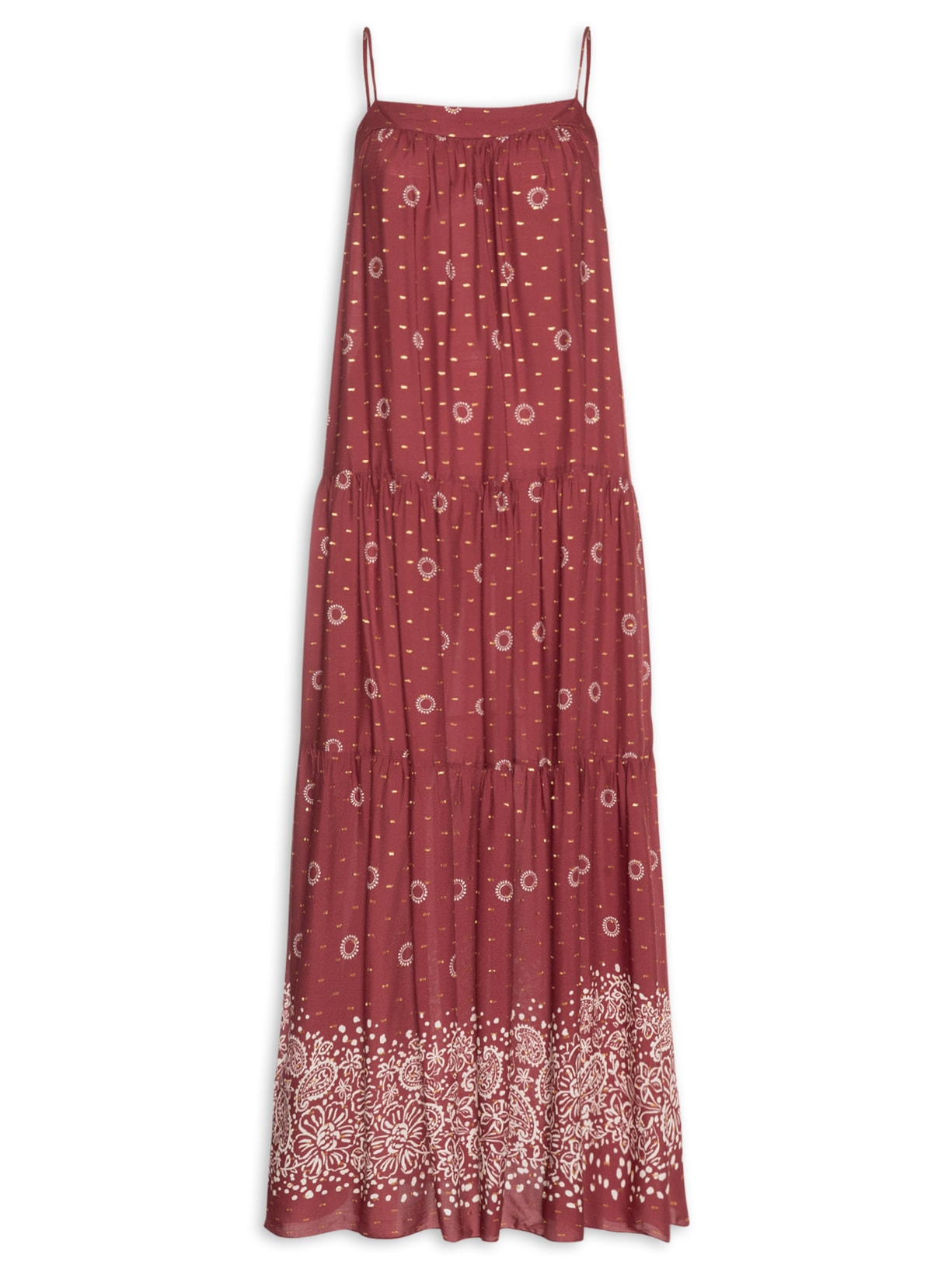 Vestido Cropped Lurex Est Aurea Vermelho Dress To
