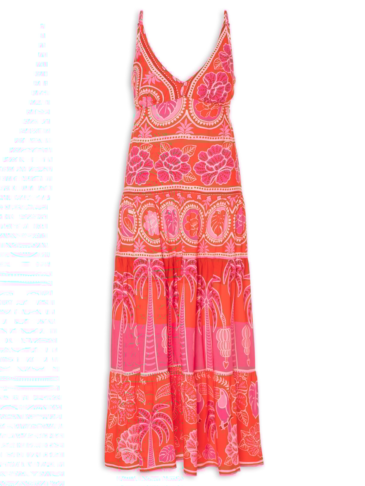 Vestido Cropped Nascer De Verão - Vermelho