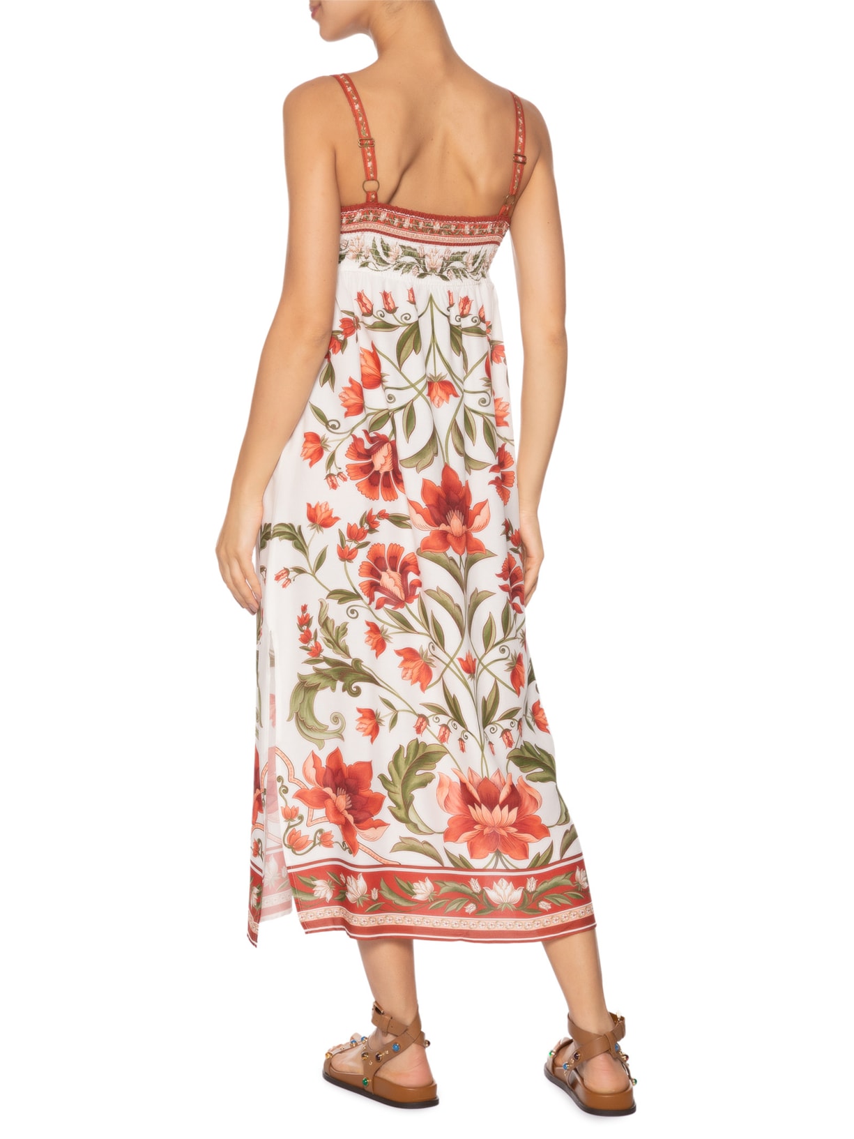 Vestido Cropped Natalia Off White Farm