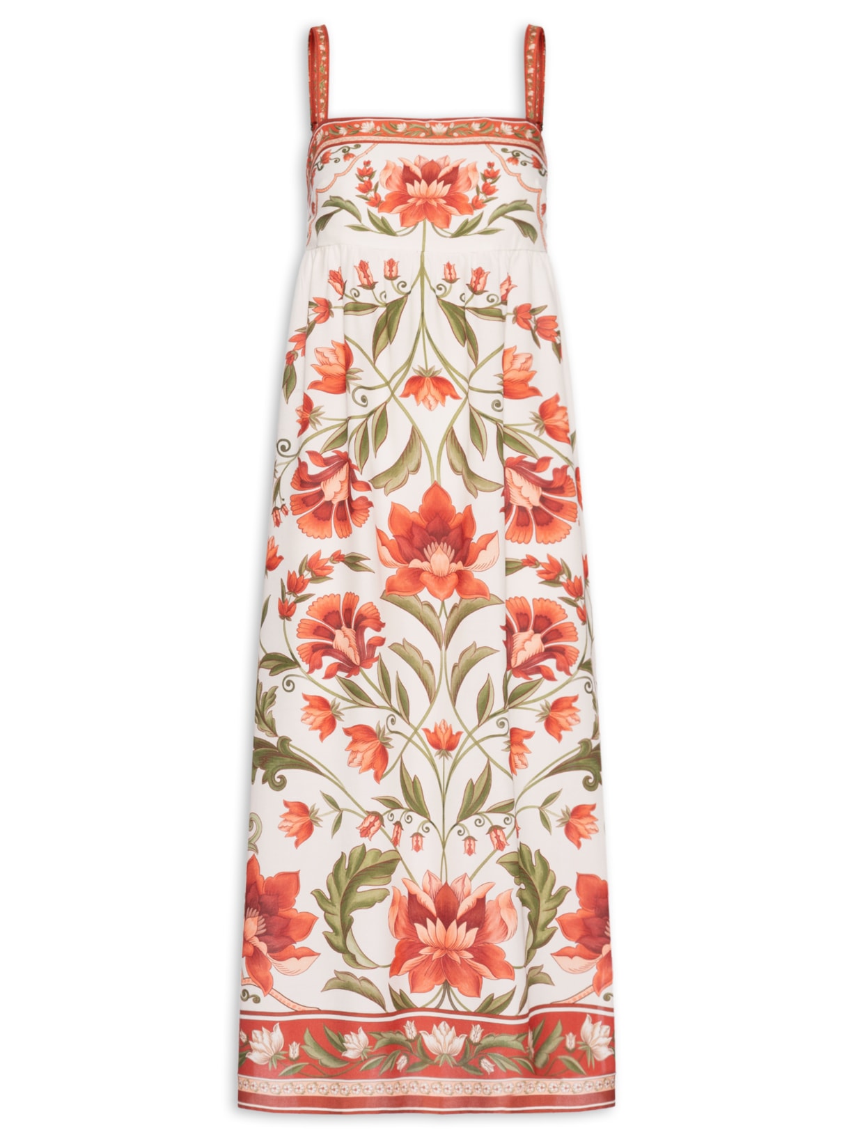Vestido Cropped Natalia Off White Farm