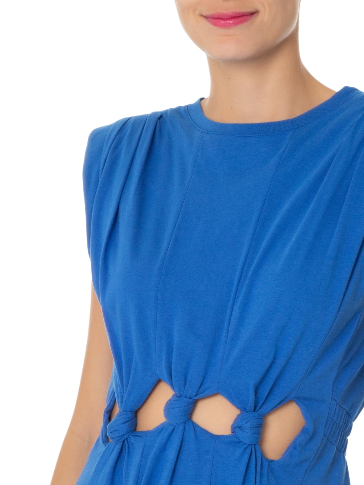 Vestido Cropped Nós  Azul Farm