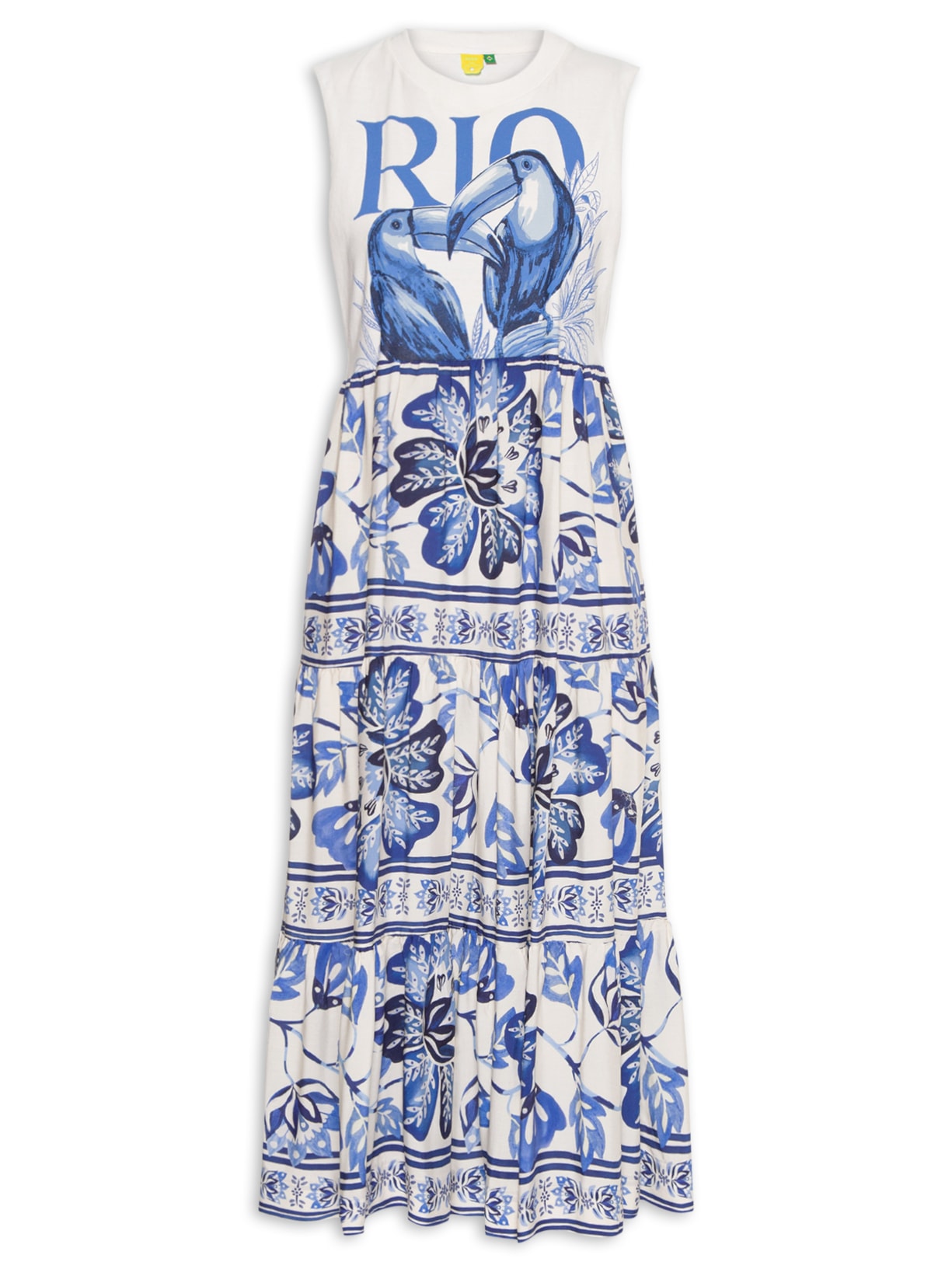 Vestido Cropped Regata Rio Tucanos - Branco