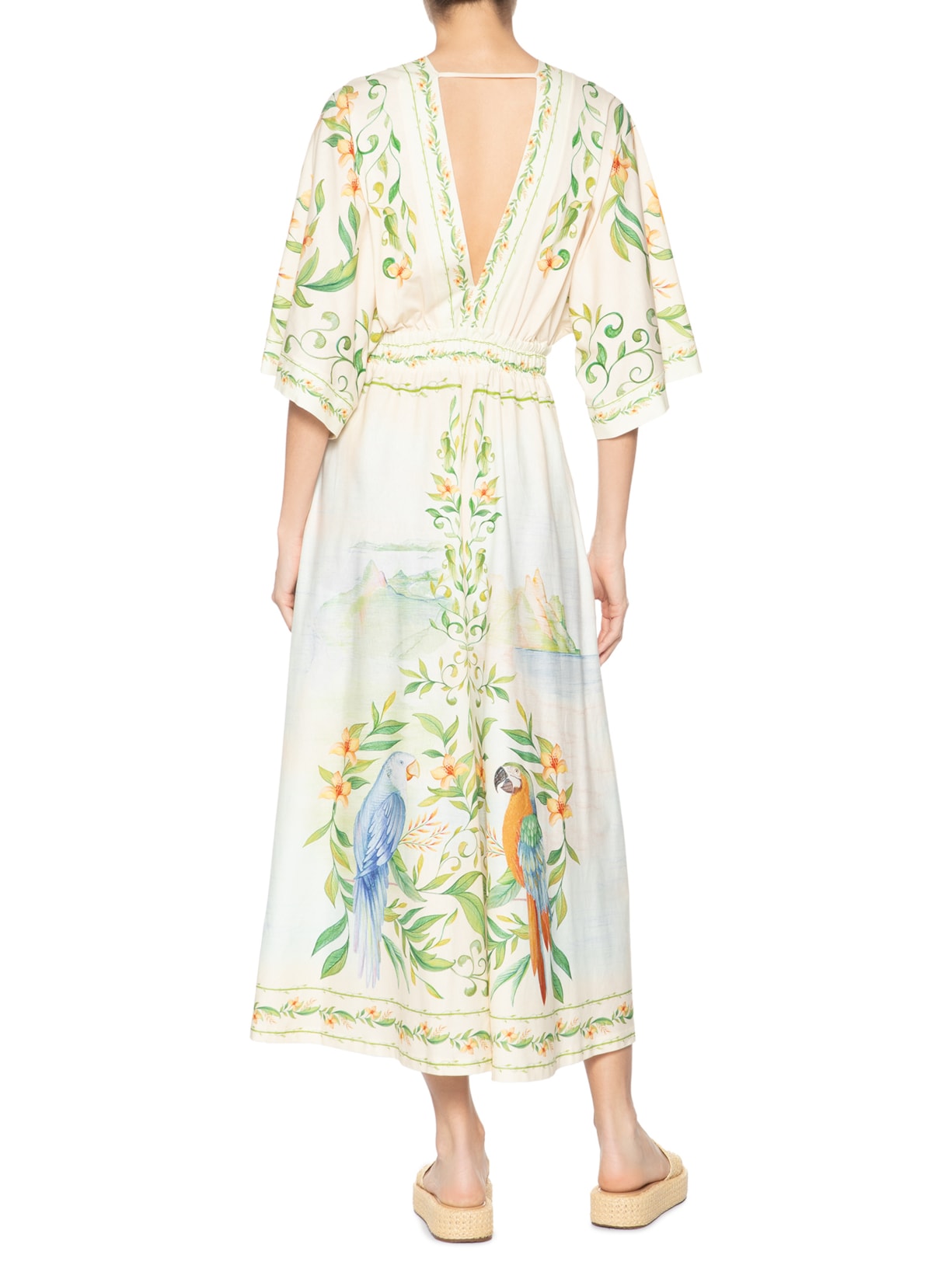 Vestido Cropped Respiro De Rio Off White Farm