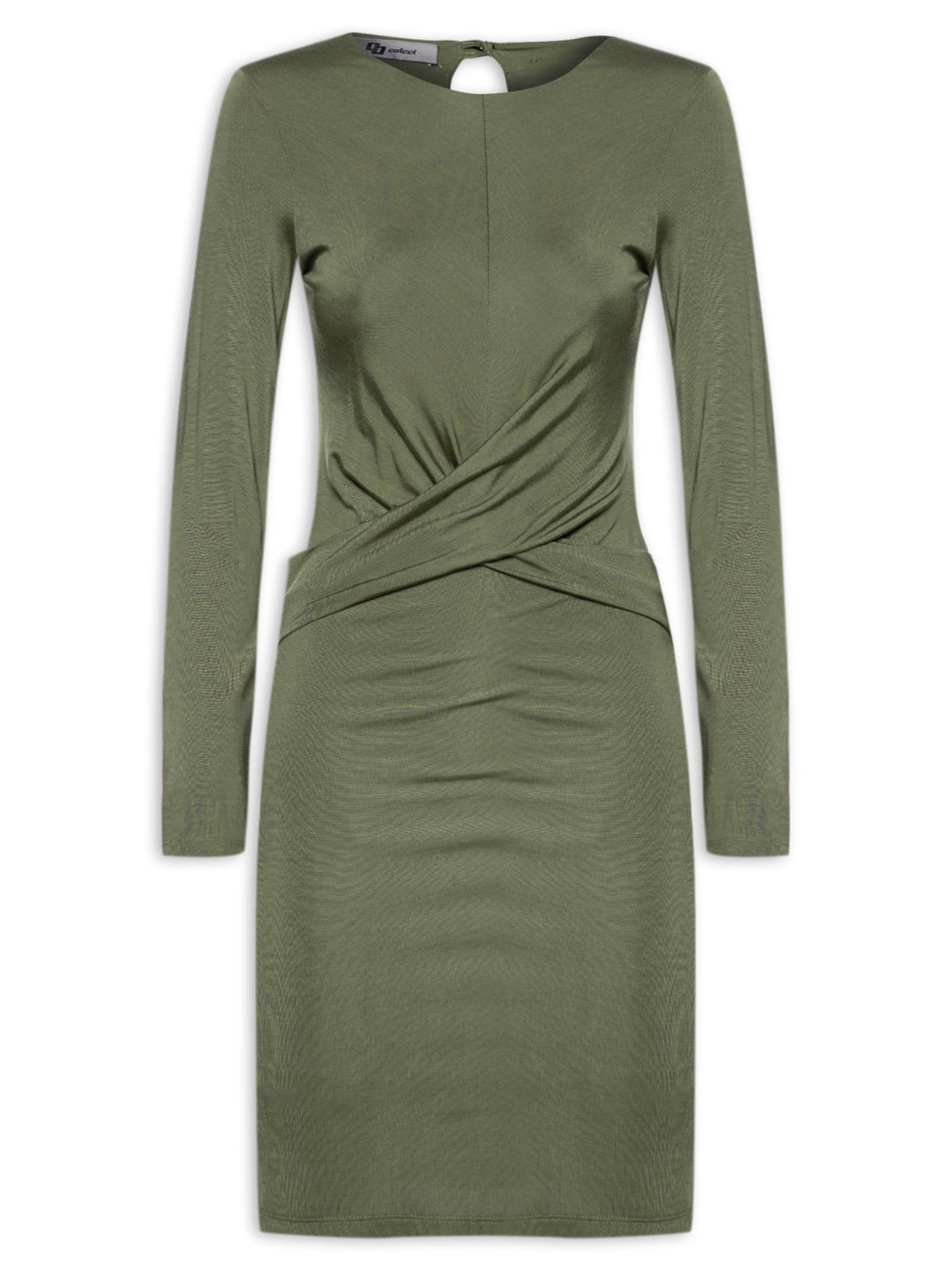 Vestido Cruzado Verde Colcci