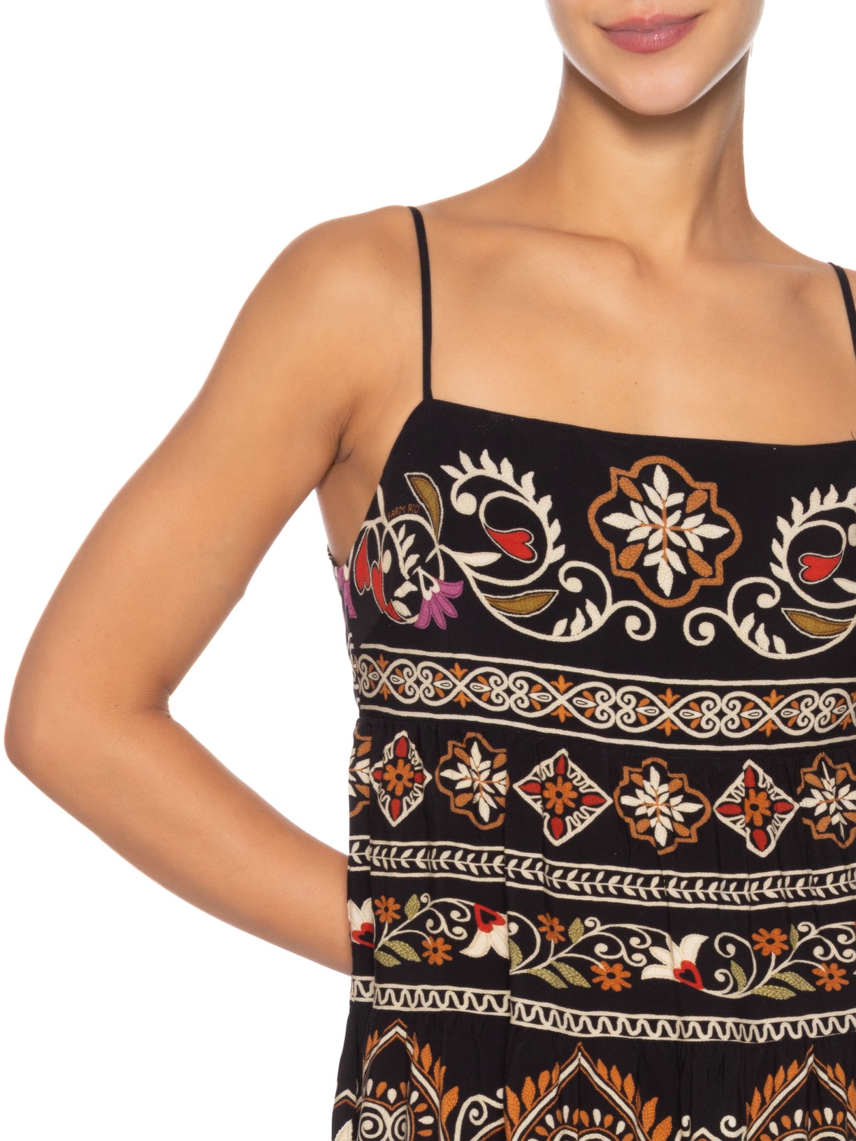 Vestido Curto Adriele Preto Farm