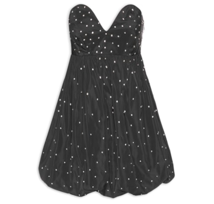 Vestido Curto Aisha Bordado - Preto