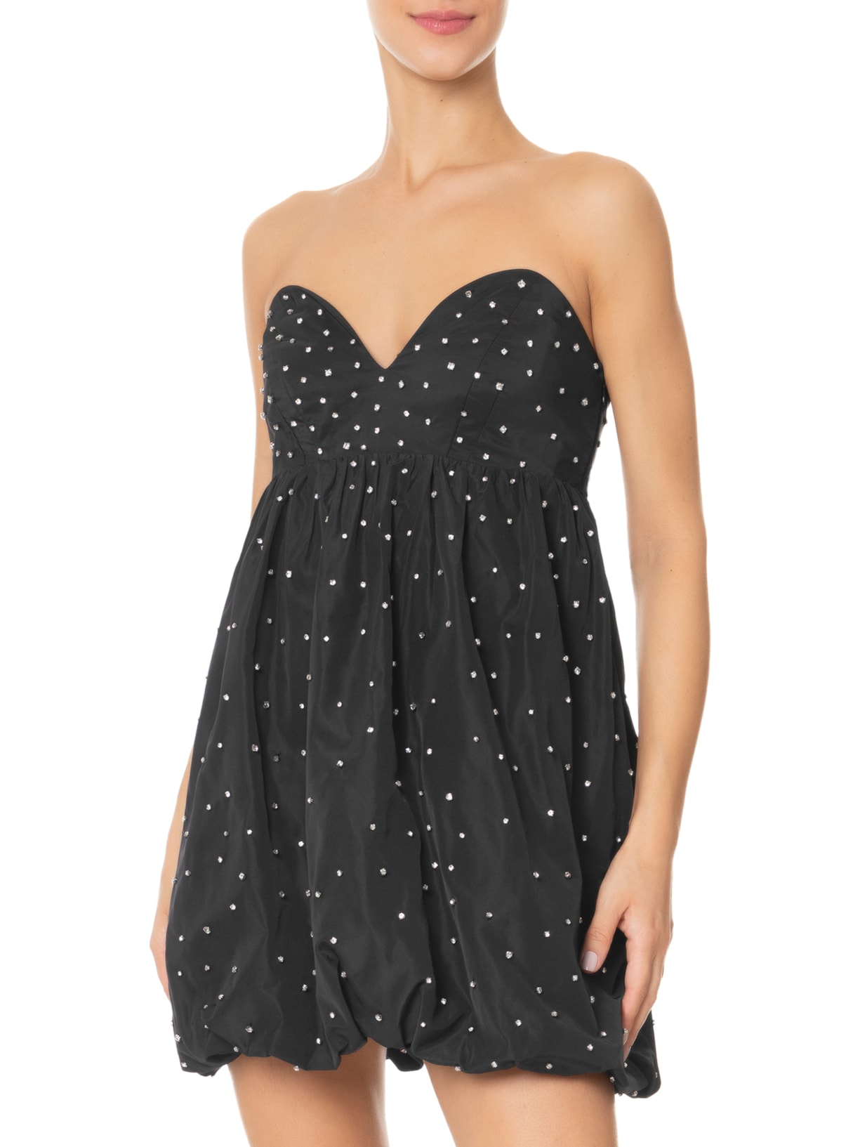 Vestido Curto Aisha Bordado Preto Fabulous Agilitá