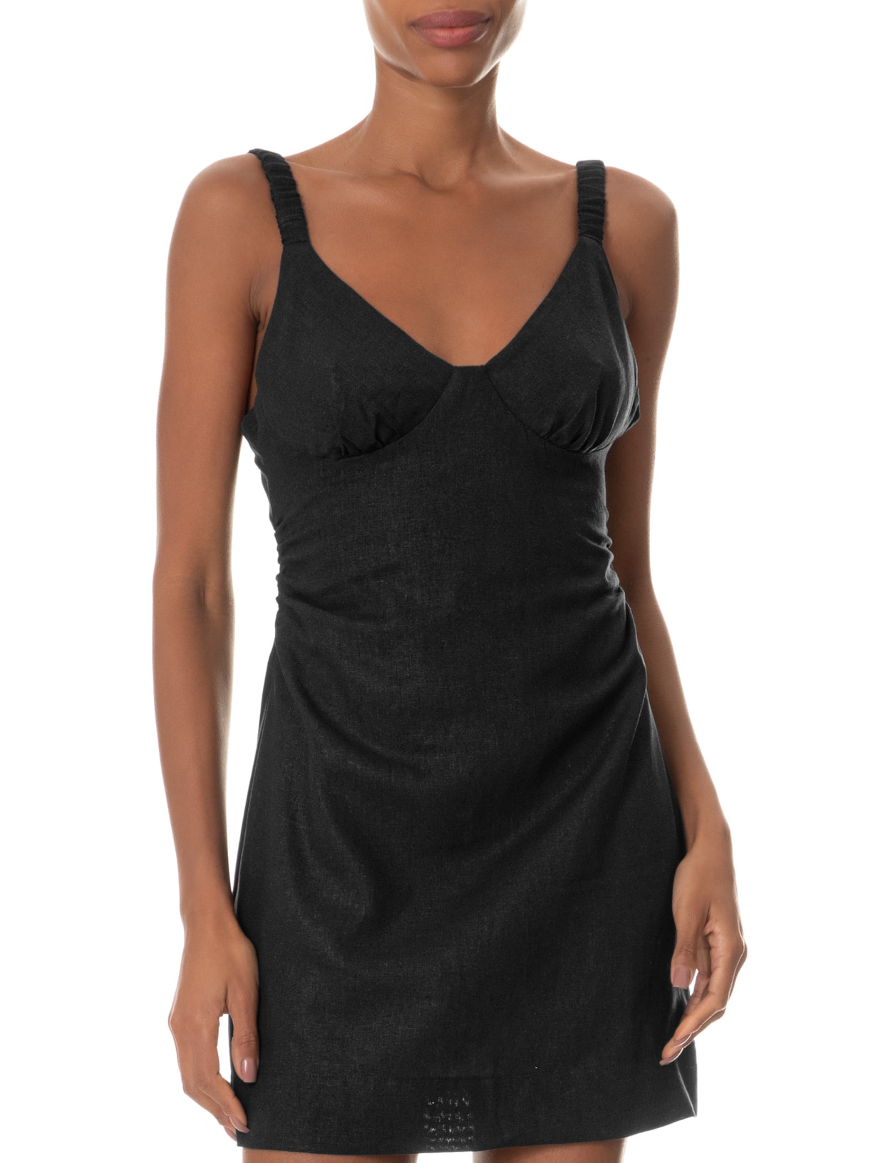 Vestido Curto Alça Preto Farm