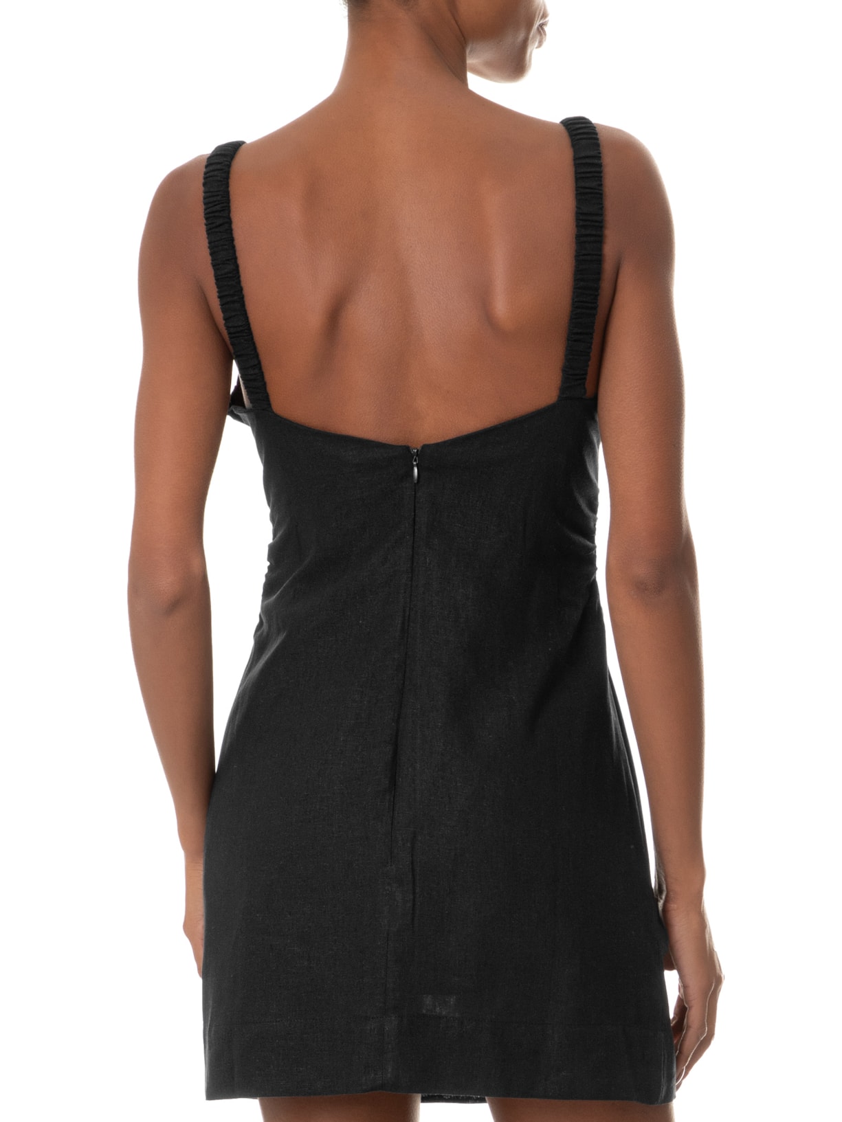 Vestido Curto Alça Preto Farm
