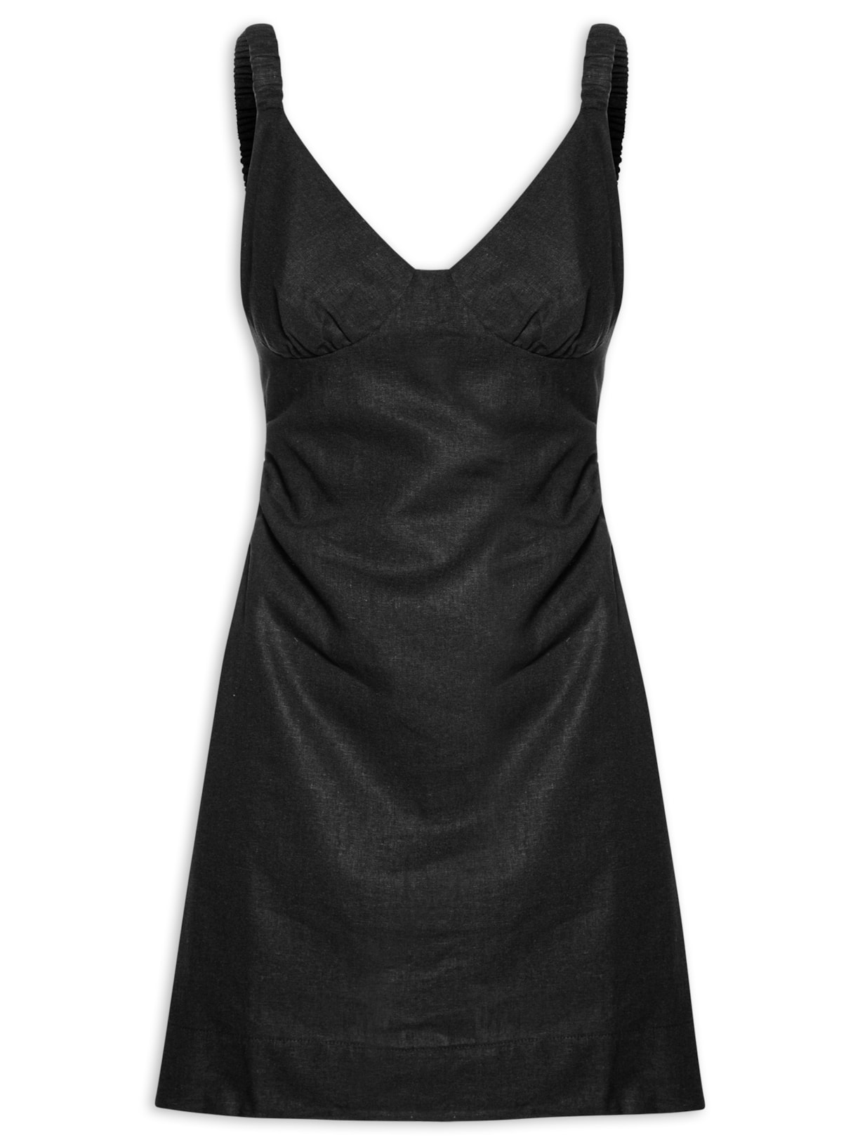 Vestido Curto Alça - Preto