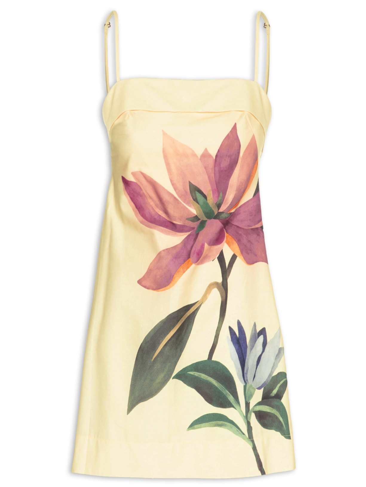Vestido Curto Alcinha Chita Pintada  Off White Farm