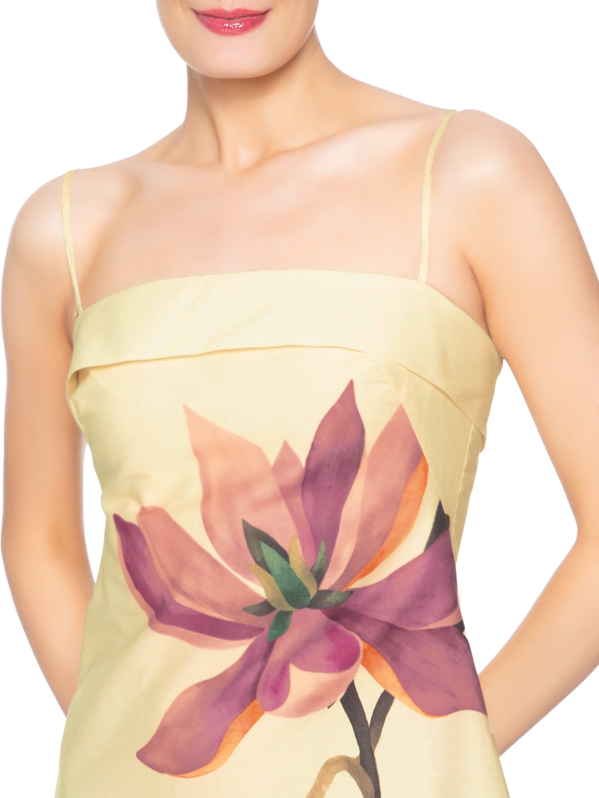 Vestido Curto Alcinha Chita Pintada  Off White Farm