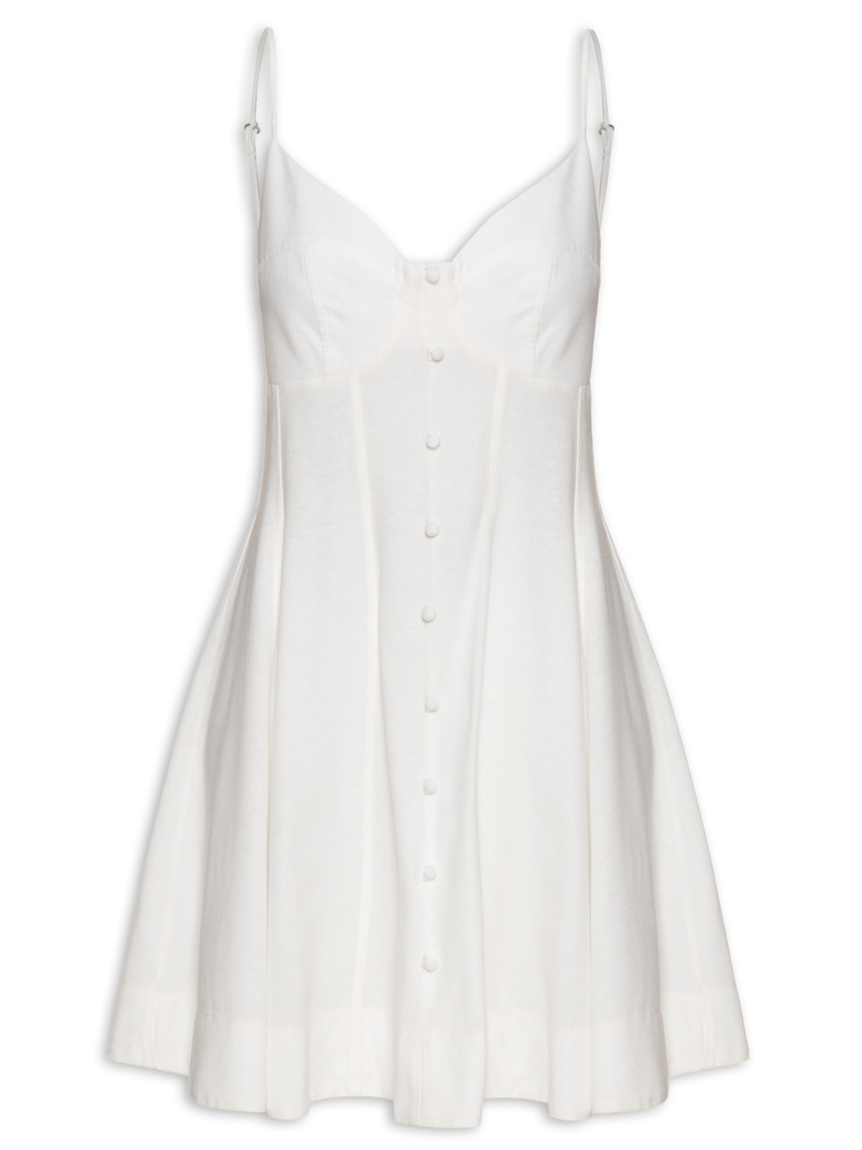 Vestido Curto Alcinhas - Branco