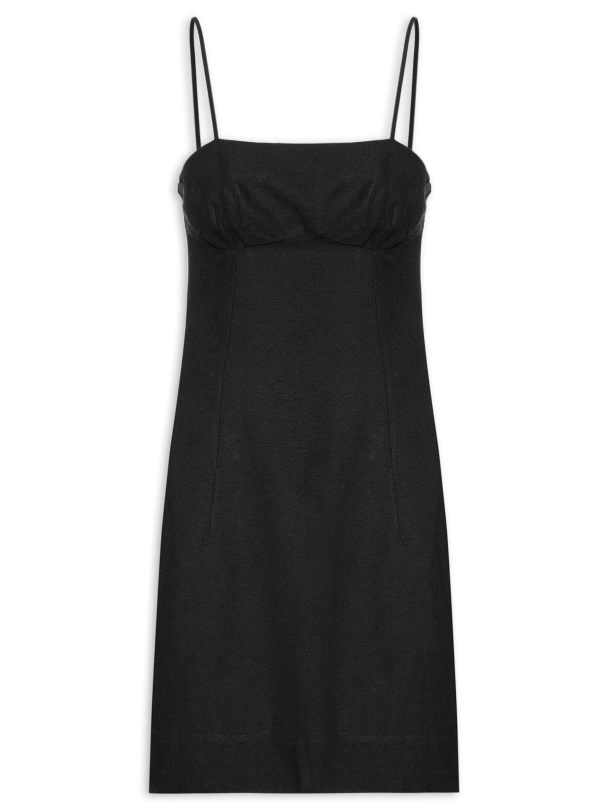 Vestido Curto Alcinhas - Preto