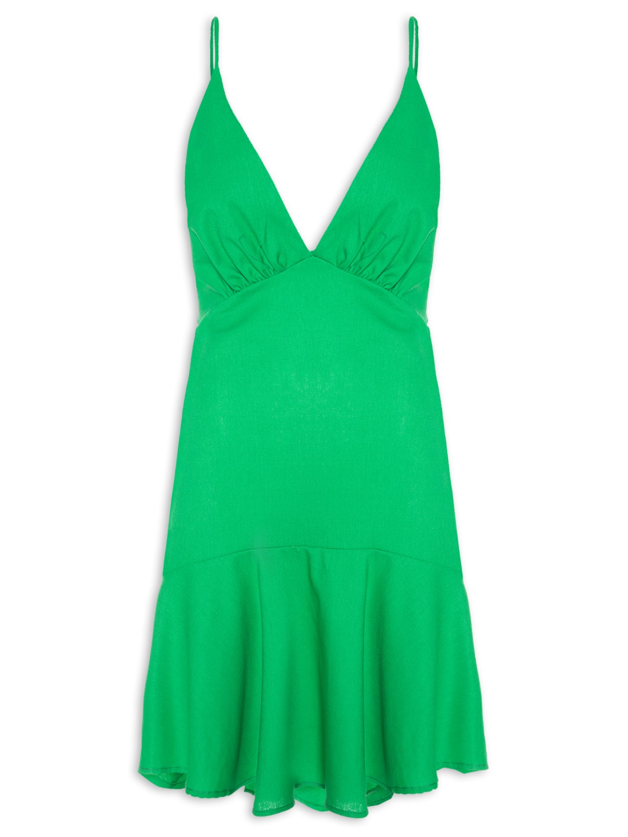 Vestido Curto Alcinhas - Verde