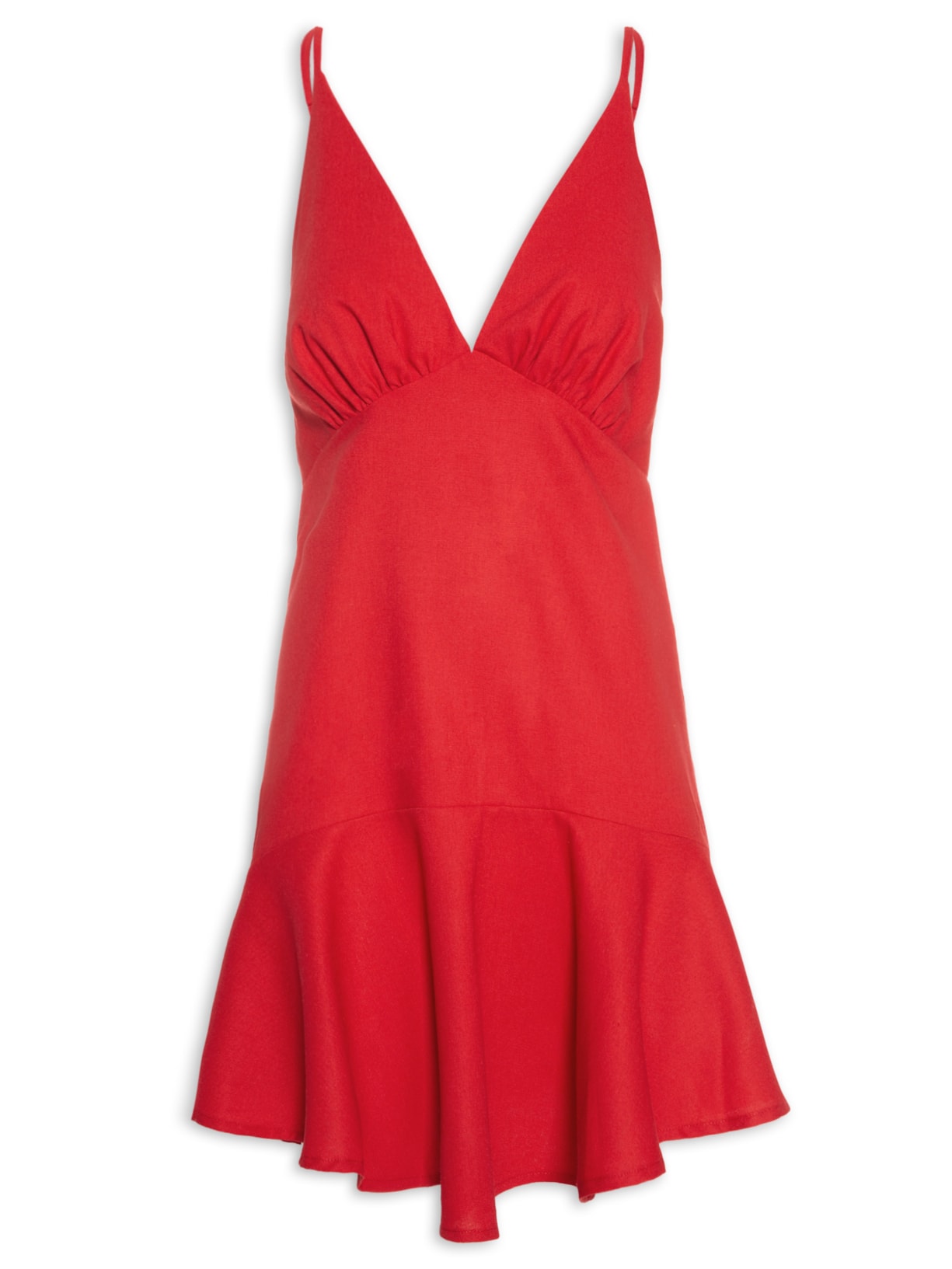 Vestido Curto Alcinhas - Vermelho