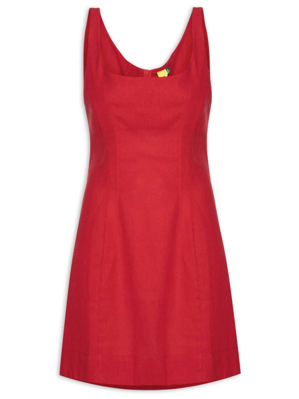 Vestido Curto Alfaiataria - Vermelho