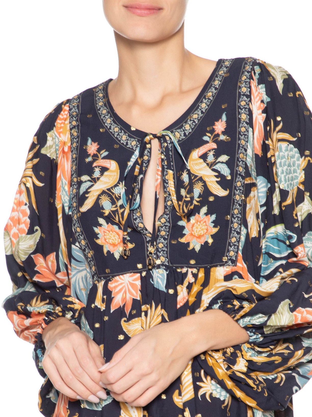 Vestido Curto Amalfi Azul Farm