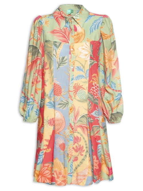 Vestido Curto Amalfi Mix - Verde