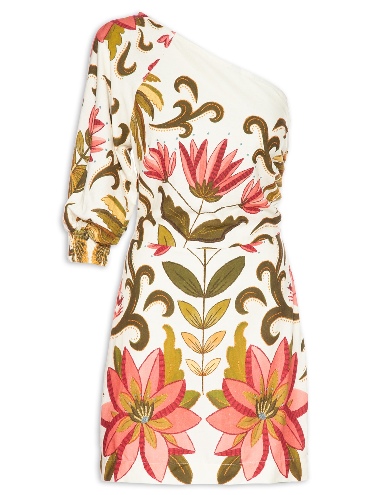 Vestido Curto Amazônia Chic - Branco