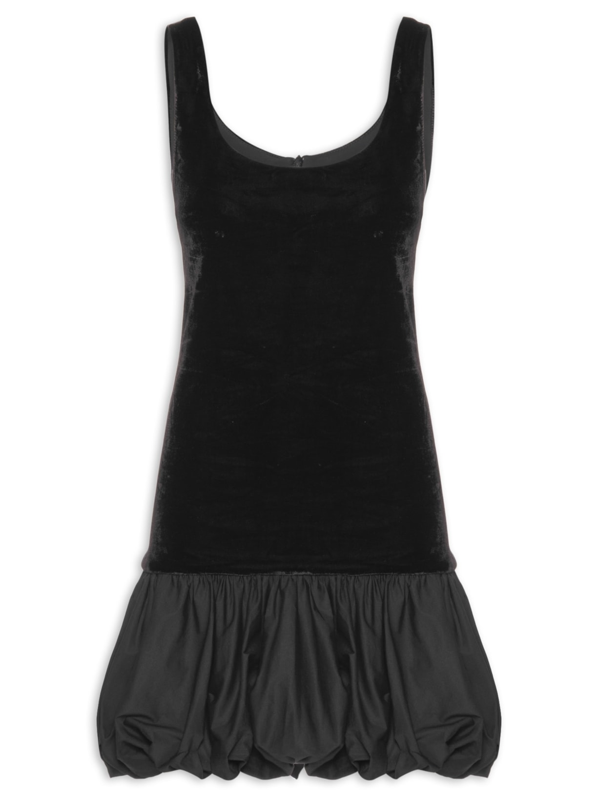 Vestido Curto Angélica Balonê - Preto