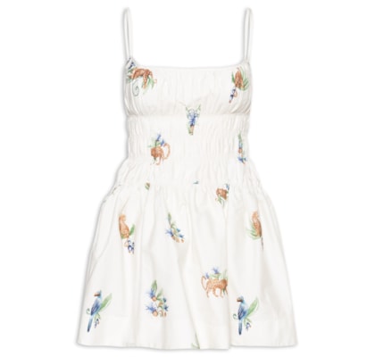 Vestido Curto Aninha - Branco