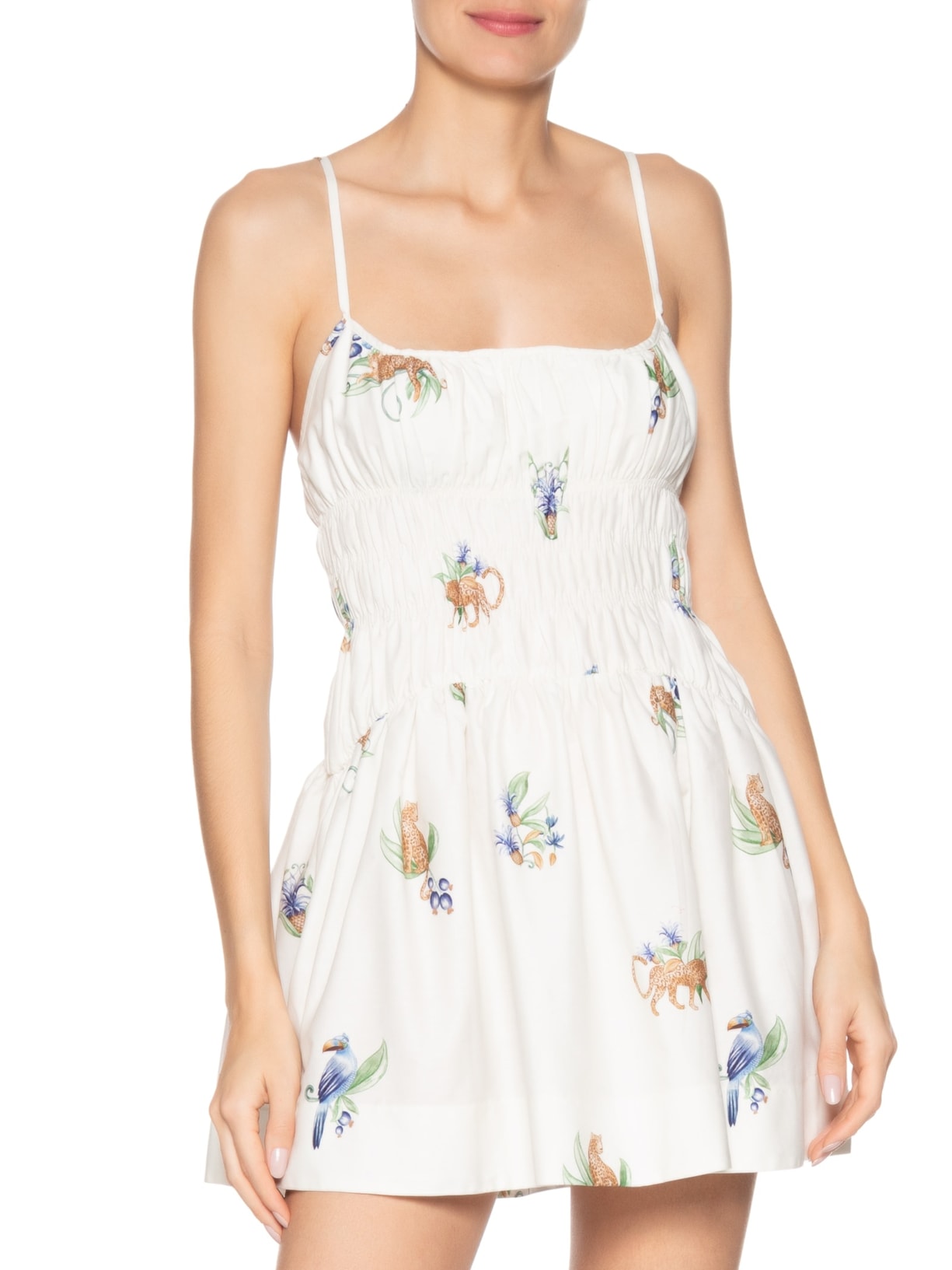 Vestido Curto Aninha Branco Farm