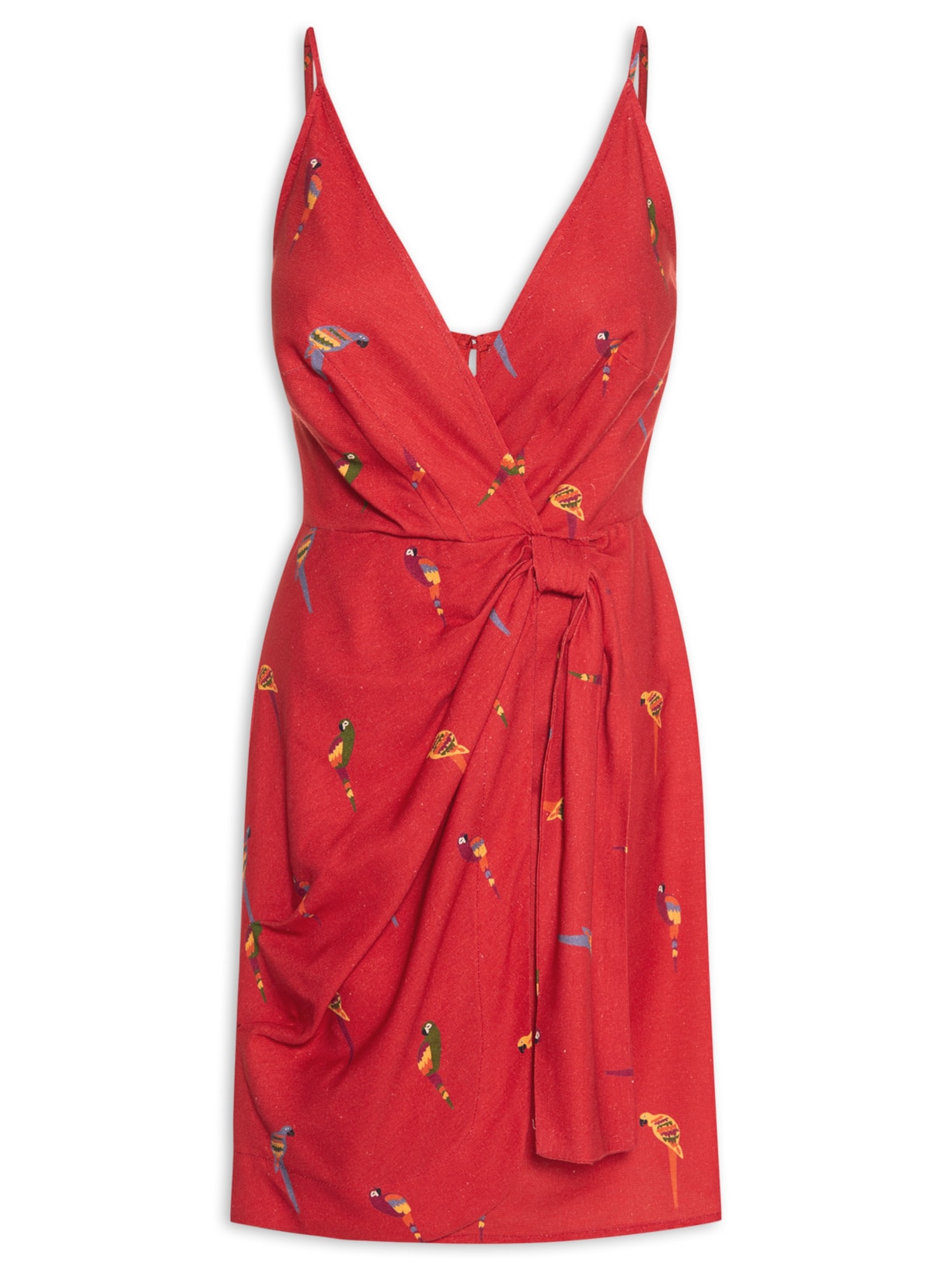 Vestido Curto Araritas - Vermelho