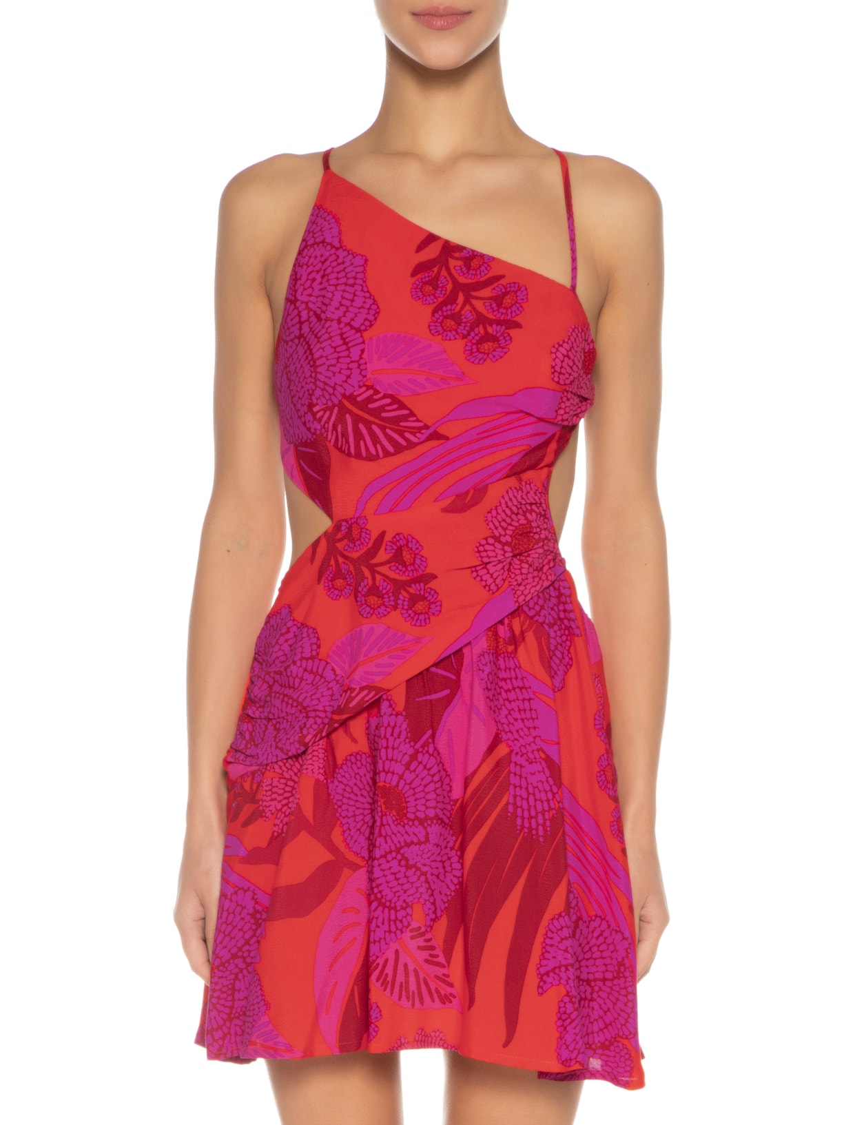 Vestido Curto Aurora Vermelho Farm