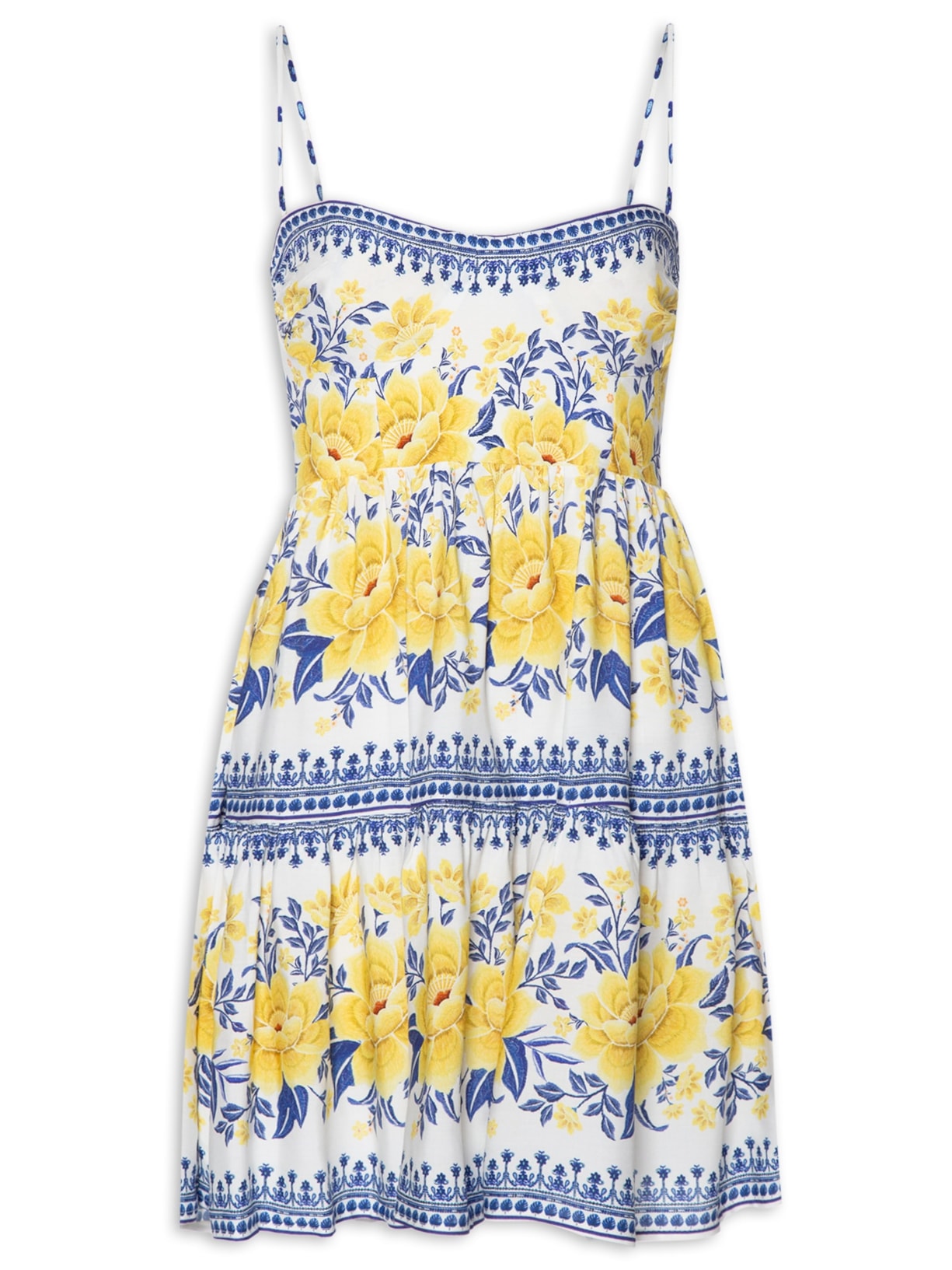 Vestido Curto Azulina - Amarelo