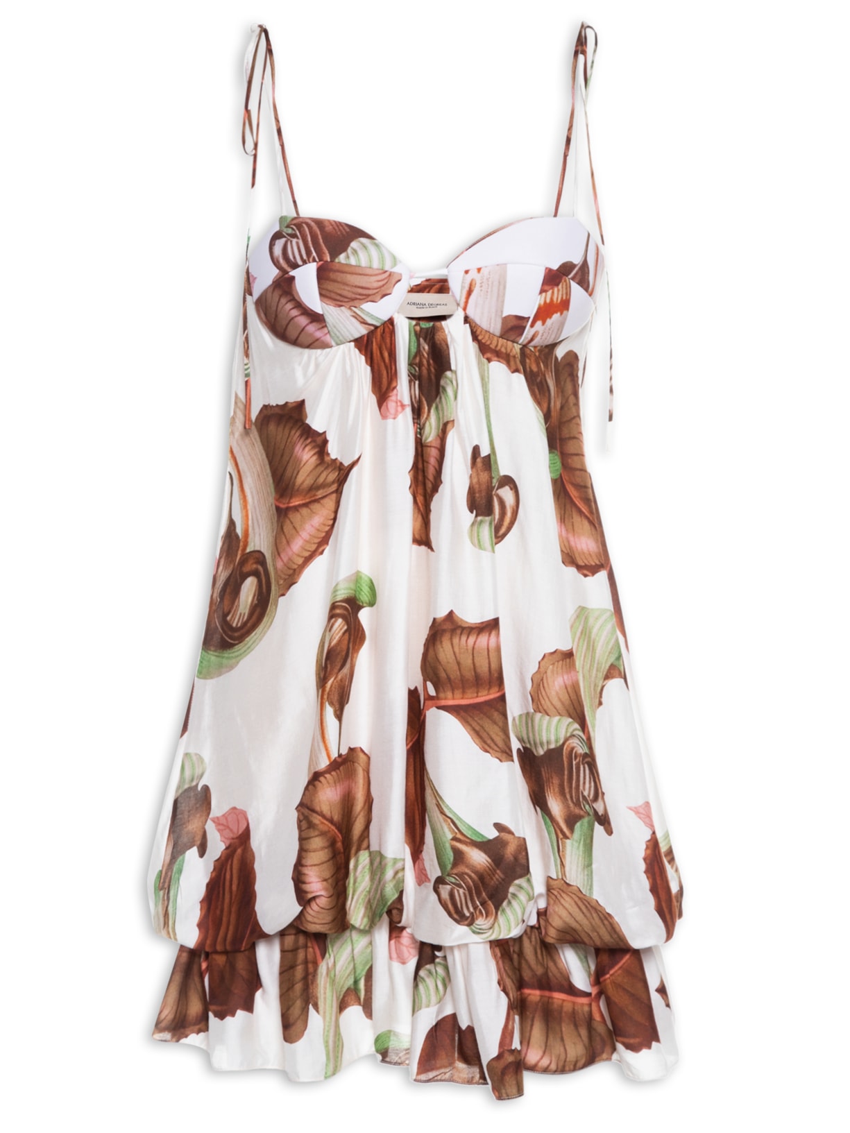 Vestido Curto Balonê Arisaema - Bege