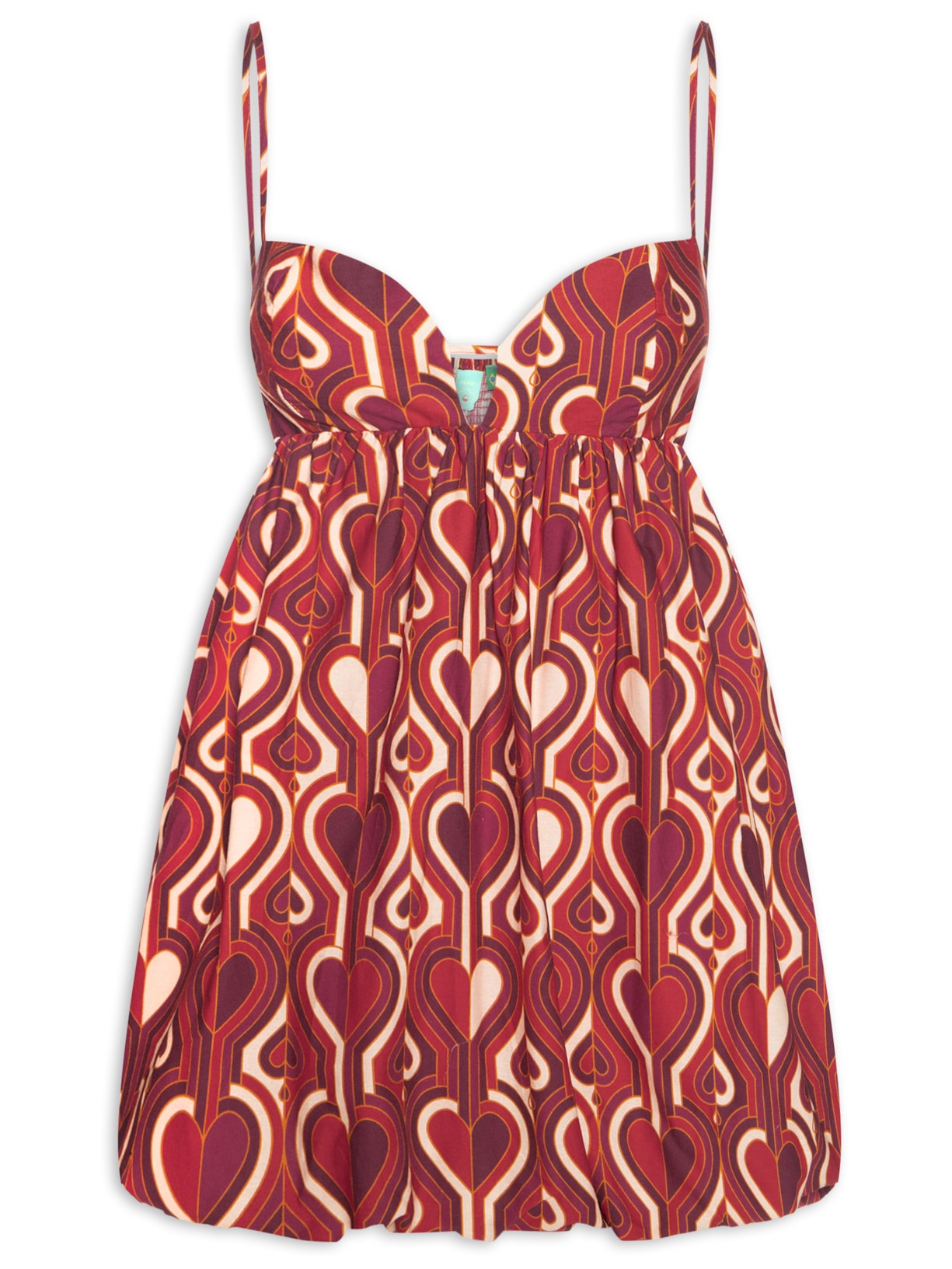 Vestido Curto Balonê Chamego - Vermelho