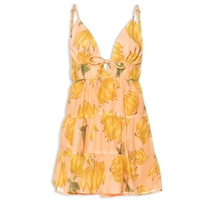 Vestido Curto Banana Prata - Rosa