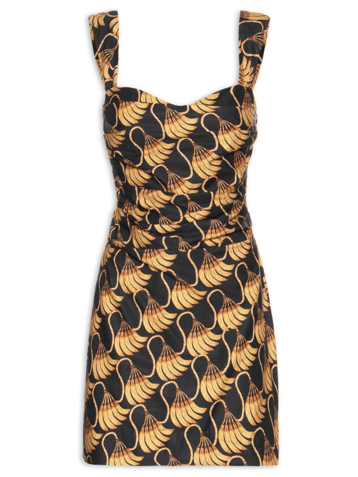 Vestido Curto Banana Tassel - Preto