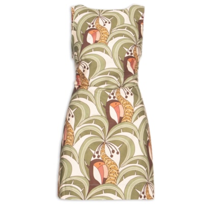 Vestido Curto Bananada De Tucano - Verde