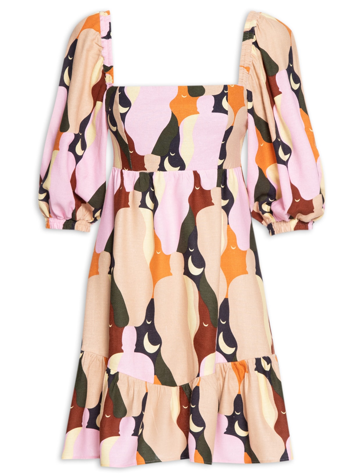 Vestido Curto Beijo - Rosa