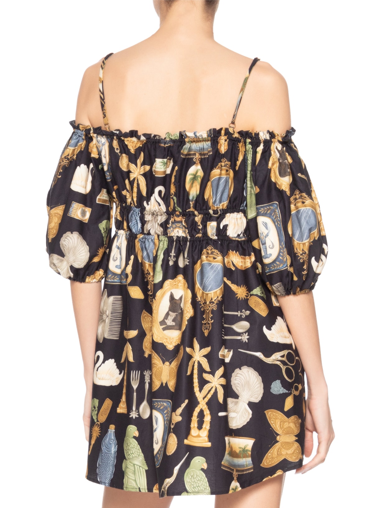 Vestido Curto Bibelô Preto Farm