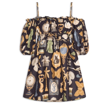 Vestido Curto Bibelô - Preto