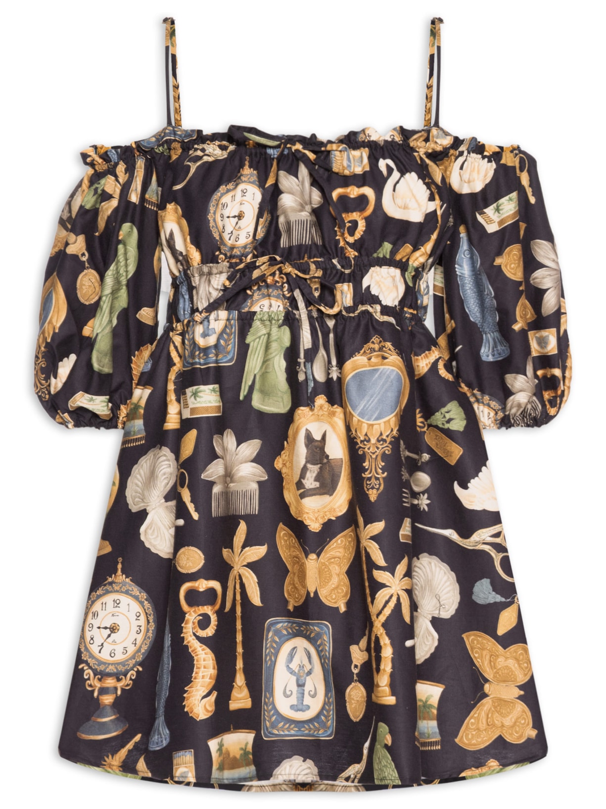 Vestido Curto Bibelô - Preto