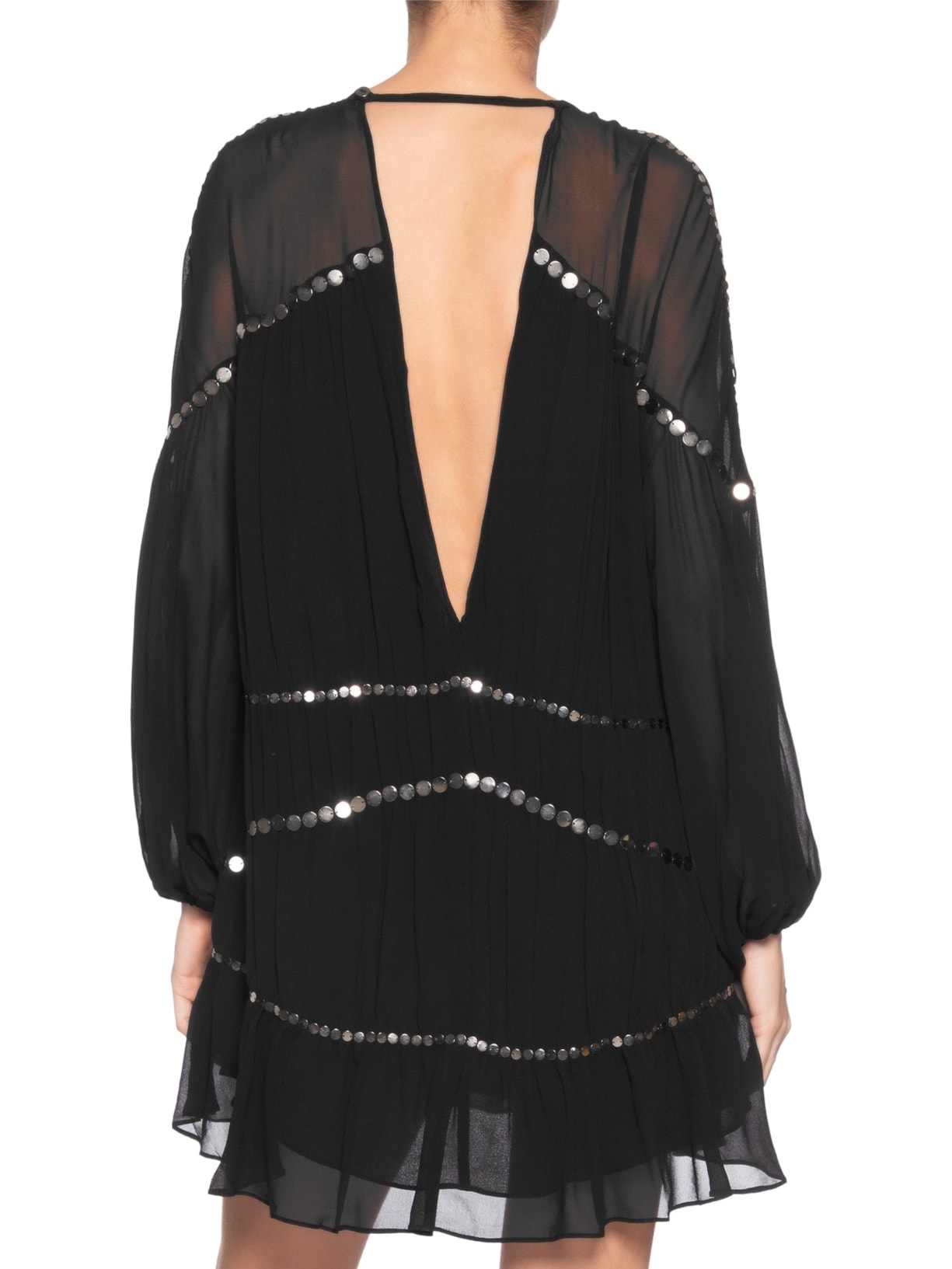 Vestido Curto Boho Preto Animale