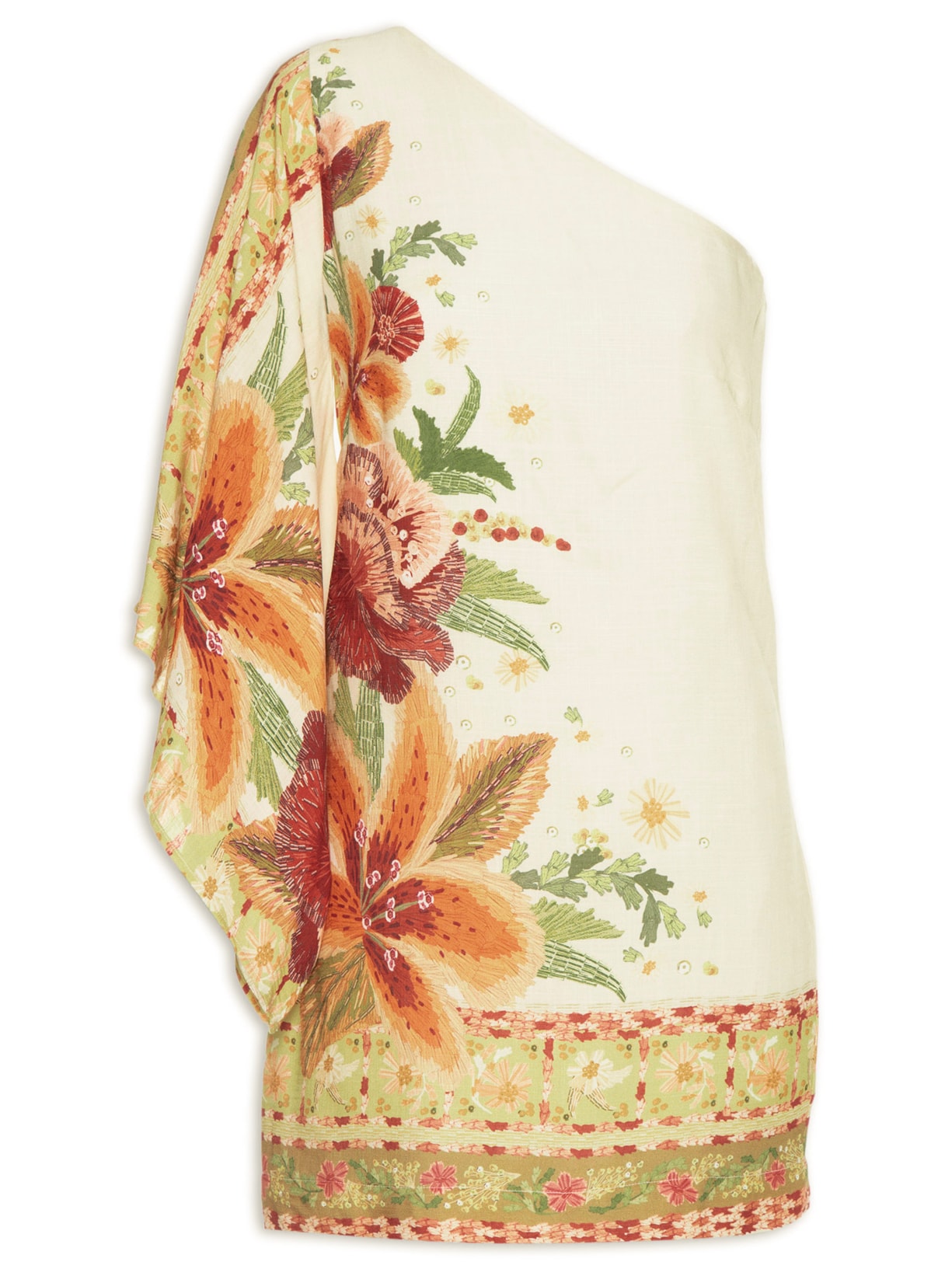 Vestido Curto Bordadeira - Verde
