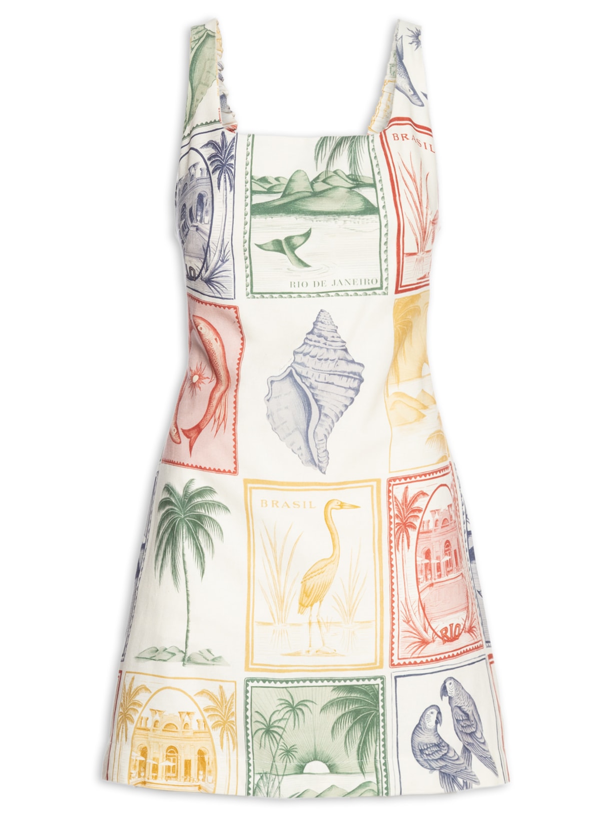 Vestido Curto Brasil Vintage - Branco