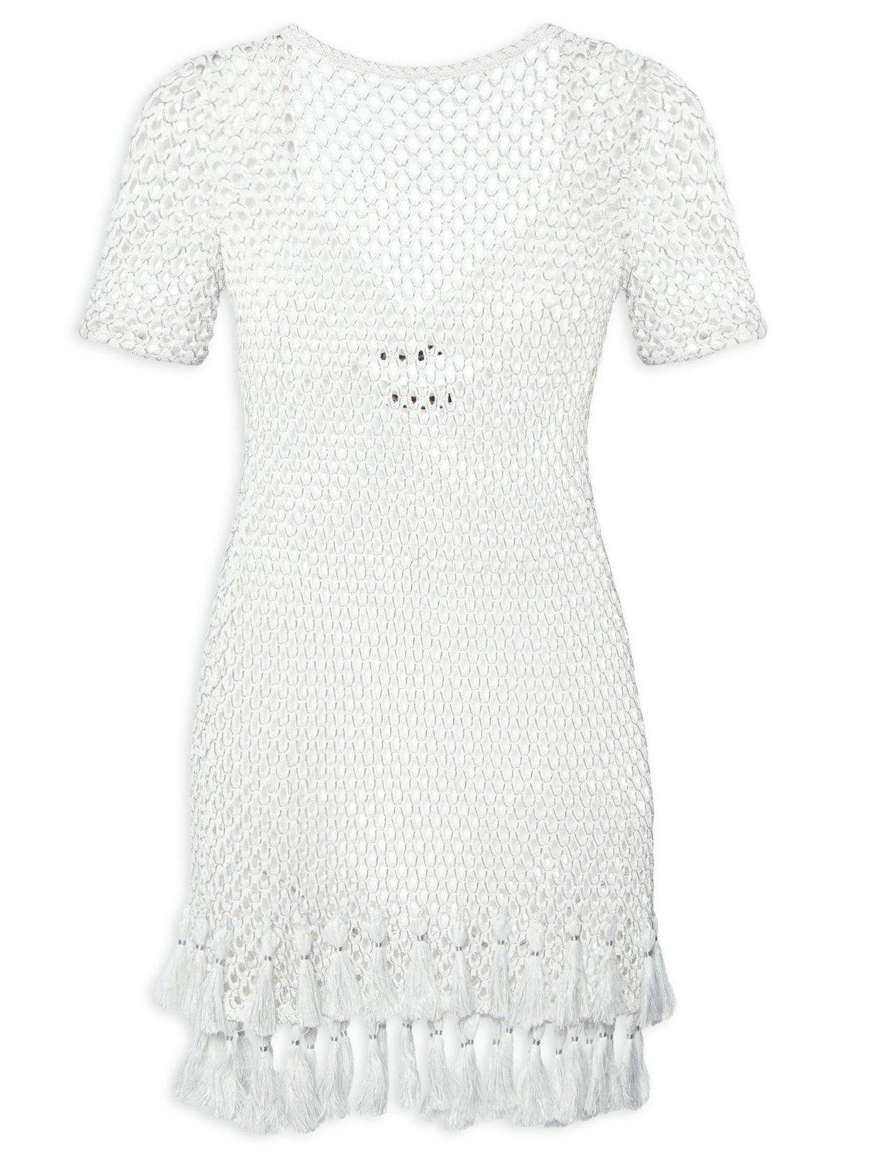 Vestido Curto Breeze Tricot - Off White