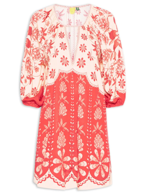 Vestido Curto Caetana - Vermelho
