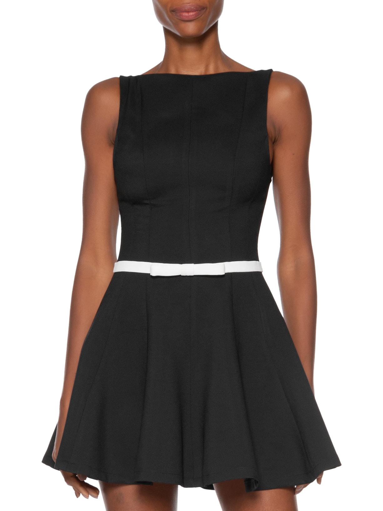 Vestido Curto Camile Cinto Laço Preto Fabulous Agilitá