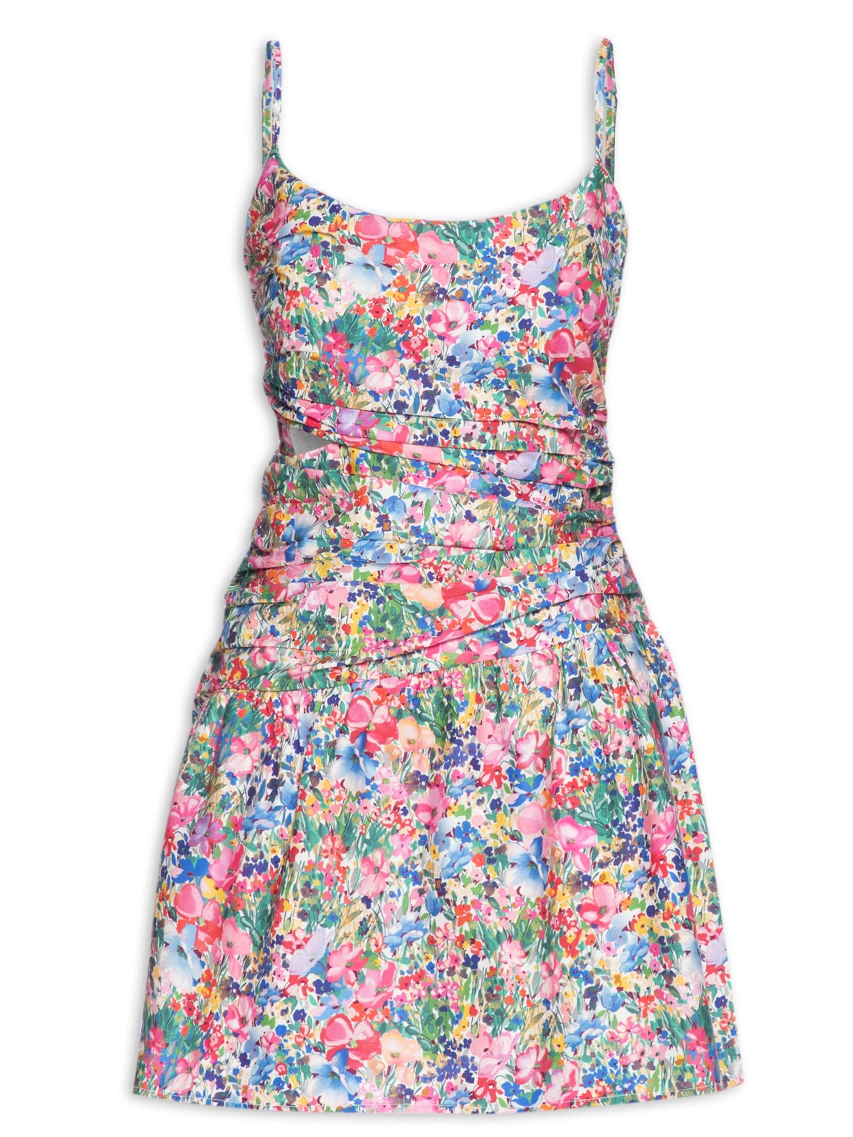 Vestido Curto Camponesa - Rosa