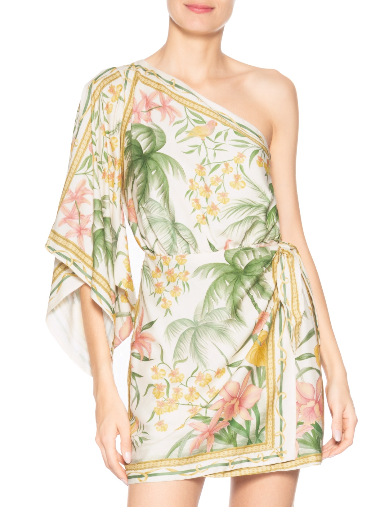 Vestido Curto Capri Bege Farm